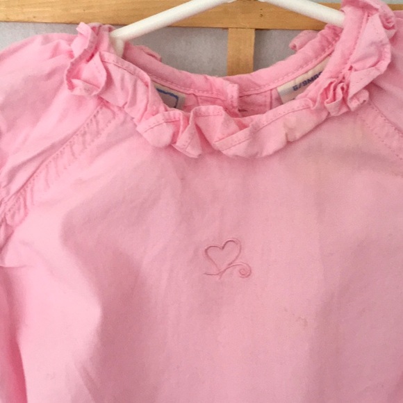 2 Infant Ruffled Ruched Cotton Dresses, button-up in back - Picture 4 of 10